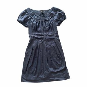 BCBG Max Azria Navy Blue Short Sleeve Dress Waist